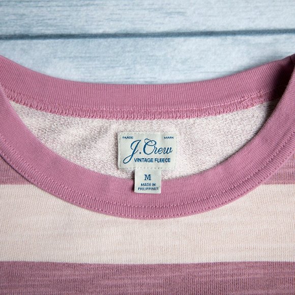 J. Crew Women's Cotton Terry Crewneck Pullover Size Medium - Picture 5 of 6